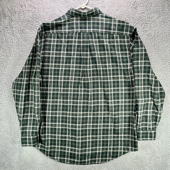 Vintage C C Filson Seattle Shirt Mens Large Green Plaid Lightweight Long Sleeve - Picture 3 of 9
